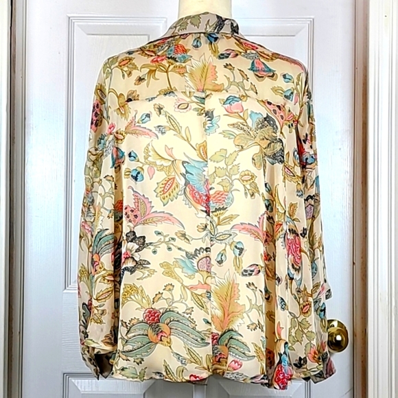 Cecico Sheer Hi / Low Blouse - Picture 3 of 7